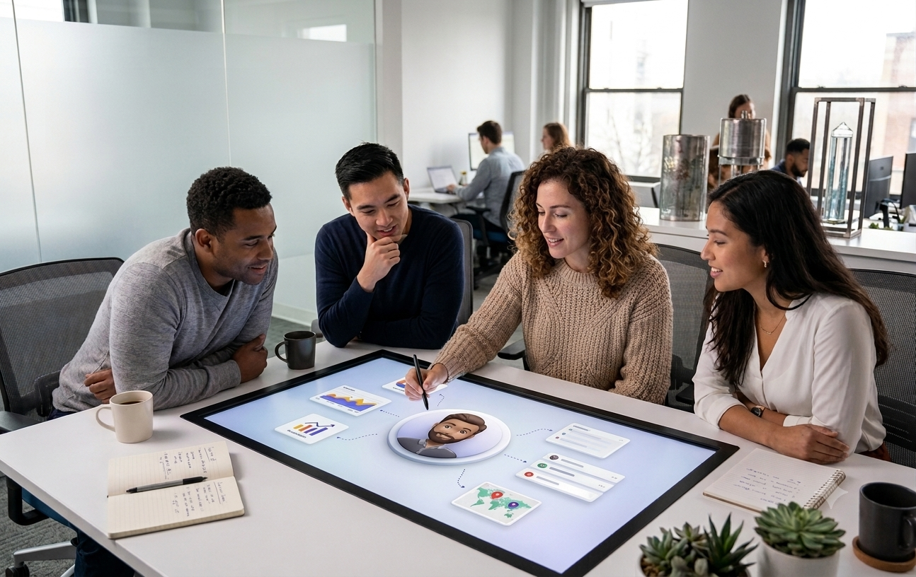 Four disconnected data silos - Email, Analytics, E-commerce, Support - unifying into one customer profile