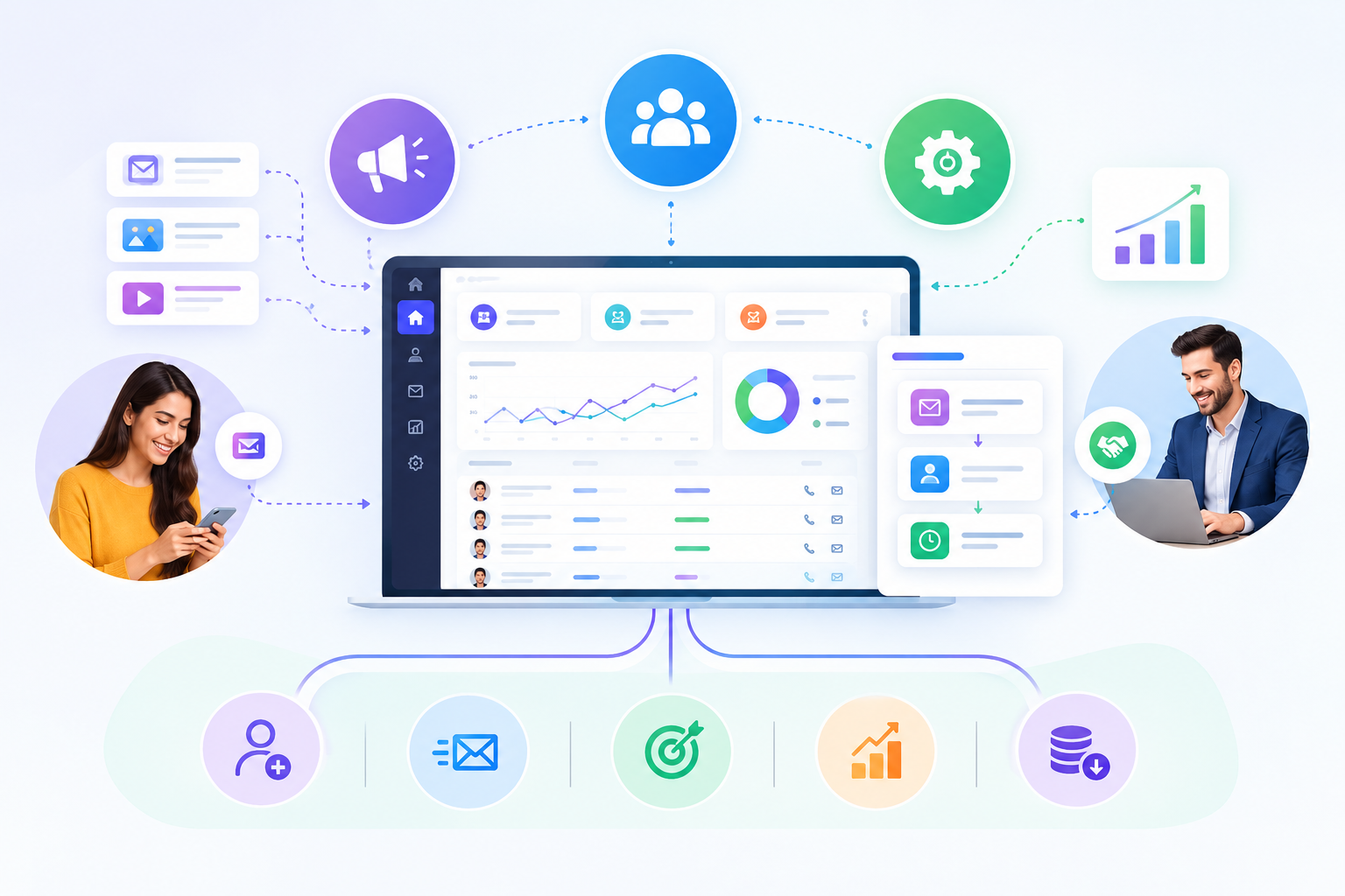 Plumb5 marketing inputs and sales outputs unified through one automation engine