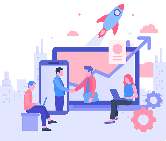 Business professionals using the Best Sales CRM Software for customer management and sales growth.